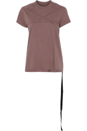Rick Owens T-shirt con cuciture a contrasto
