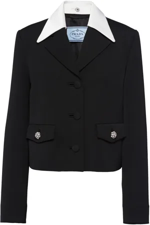 Prada Blazer con dettagli a contrasto