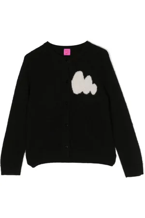 Cashmere In Love Cardigan Alta con intarsi