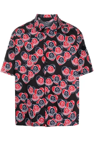 Moncler Camicia Heart con stampa