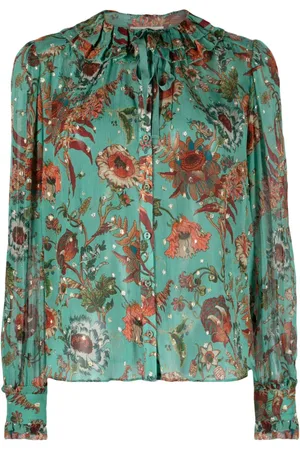 ULLA JOHNSON Blusa Pippa a fiori