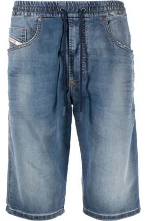 Diesel Bermuda denim con vita elasticizzata