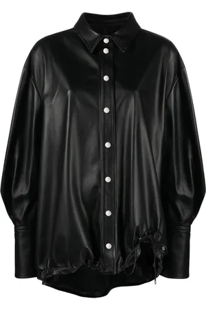 The Attico Giacca-camicia in pelle