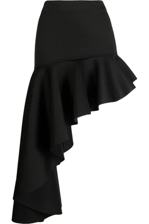 Cynthia Rowley Gonna asimmetrica con ruches