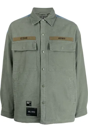 Izzue Giacca denim con stampa