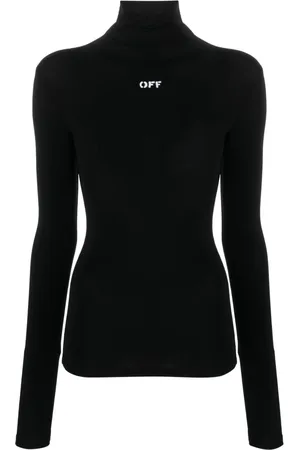 OFF-WHITE Top a collo alto Off-Stamp