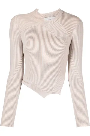 Feng Chen Wang Maglione a coste con dettaglio cut-out