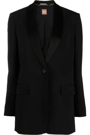 HUGO BOSS Blazer monopetto con revers a scialle