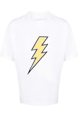 Neil Barrett T-shirt con ricamo Thunderbolt