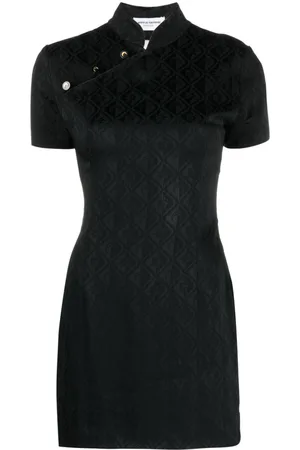 Marine Serre Abito corto Moon Diamant jacquard