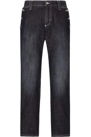 Dolce & Gabbana Jeans dritti con placca logo