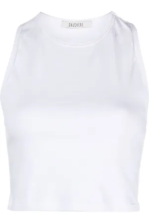 Gauchere Top crop con scollo olimpionico
