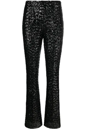 Oseree Pantaloni a gamba ampia con paillettes