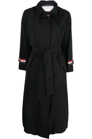 Thom Browne Cappotto monopetto con cintura