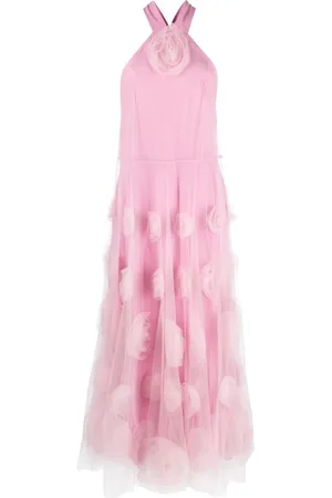 Viktor & Rolf Floral-motif tulle maxi dress