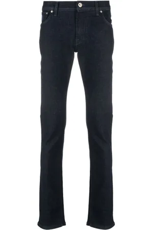 corneliani Jeans dritti con applicazione