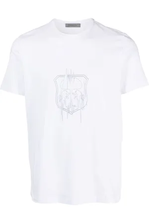 corneliani T-shirt girocollo con stampa
