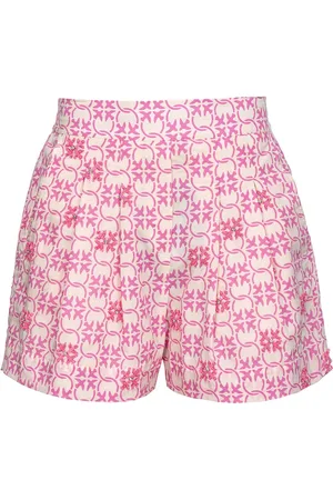 Pinko Shorts a vita alta con motivo monogramma