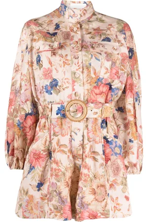 ZIMMERMANN Tuta corta August a fiori