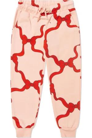 Mini Rodini Pantaloni sportivi con stampa fiocco