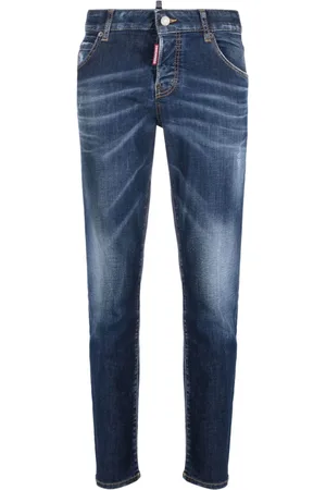 Dsquared2 Jeans crop con applicazione