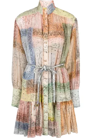 ZIMMERMANN Abito corto Matchmaker Lantern con stampa