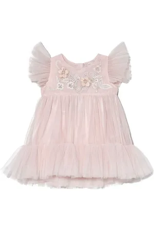 Tutu Du Monde Abito Bebe Blue Orchid con ricamo
