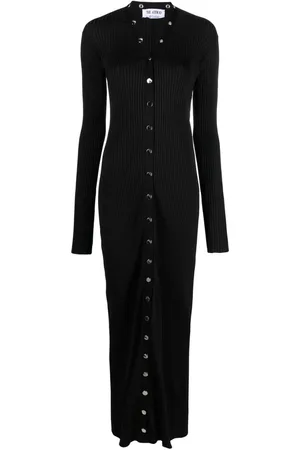The Attico Abito modello cardigan a coste