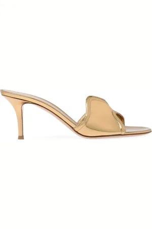 Gianvito Rossi Mules con effetto metallizzato Lucrezia