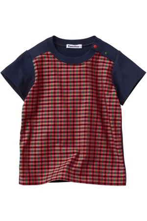 Familiar T-shirt con inserti a quadretti