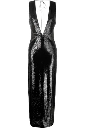 REV Abito lungo con paillettes