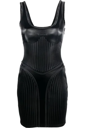 MUGLER Abito corto a righe