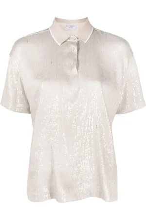 Brunello Cucinelli T-shirt con paillettes