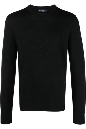Hackett Maglione con motivo a spina di pesce