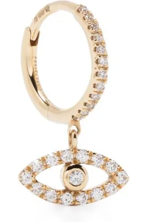 PERSÉE Orecchini Evil Eye in giallo 18kt con diamante