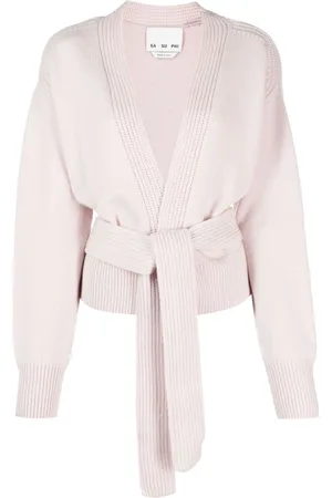 Sa Su Phi Cardigan a coste con cintura