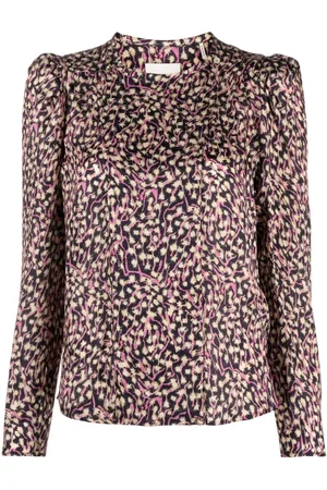 Isabel Marant Blusa Lensy con stampa grafica