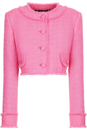 Dolce & Gabbana Giacca crop con scollo rotondo