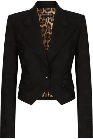 Dolce & Gabbana Blazer monopetto con monogramma jacquard
