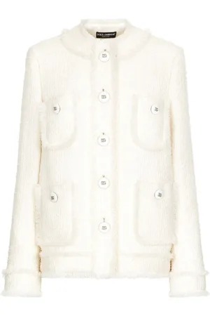 Dolce & Gabbana Giacca girocollo in tweed