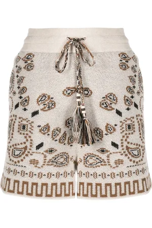Alanui Shorts con motivo bandana jacquard