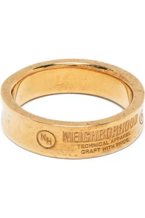 NEIGHBORHOOD Anello con logo inciso