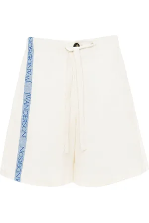 J.W.Anderson Shorts a gamba ampia con banda logo