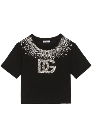 Dolce & Gabbana T-shirt con strass DG