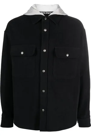 Palm Angels Giacca-camicia con monogramma