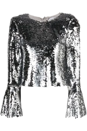 Self-Portrait Top con paillettes