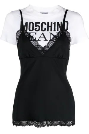 Moschino T-shirt a strati con stampa