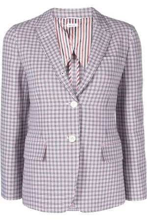 Thom Browne Blazer monopetto a quadri