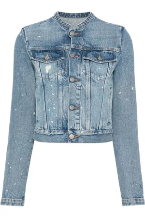 Maison Margiela Giacca denim con effetto vissuto