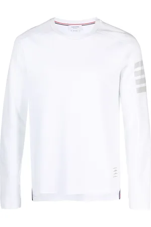 Thom Browne T-shirt a maniche lunghe con dettaglio a 4 righe